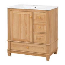 Load image into Gallery viewer, Freestanding Bathroom Vanity With Sink, Soft Close Doors &amp; Drawers, Ample Storage - Wood
