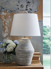 Load image into Gallery viewer, Lawrock - Terracotta Table Lamp - Antique Blue
