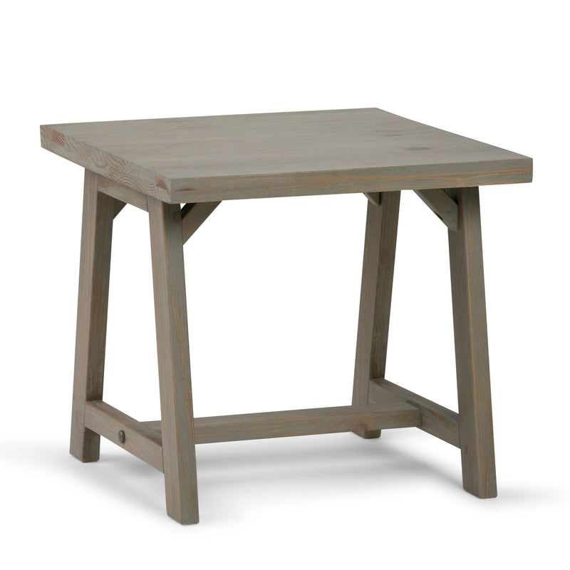 Sawhorse - End Table - Light Brown