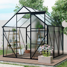 Load image into Gallery viewer, Polycarbonate house Raised Base And Anchor Aluminum Heavy Duty Walk-In houses For Outdoor Backyard In All Season
