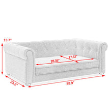 Load image into Gallery viewer, Modern Elegant Rectangle Pet Bed, Durable Elevated Dog Sofa
