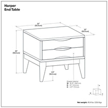 Load image into Gallery viewer, Harper - Handcrafted End Table
