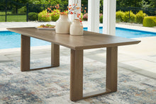 Load image into Gallery viewer, Serene Bay - Rectangular Dining Table With Umbrella Option - Dark Brown
