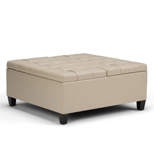 Load image into Gallery viewer, Harrison - Upholstered Coffee Table Storage Ottoman
