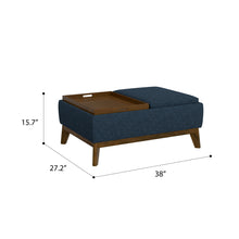 Load image into Gallery viewer, Reversible Tray Ottoman
