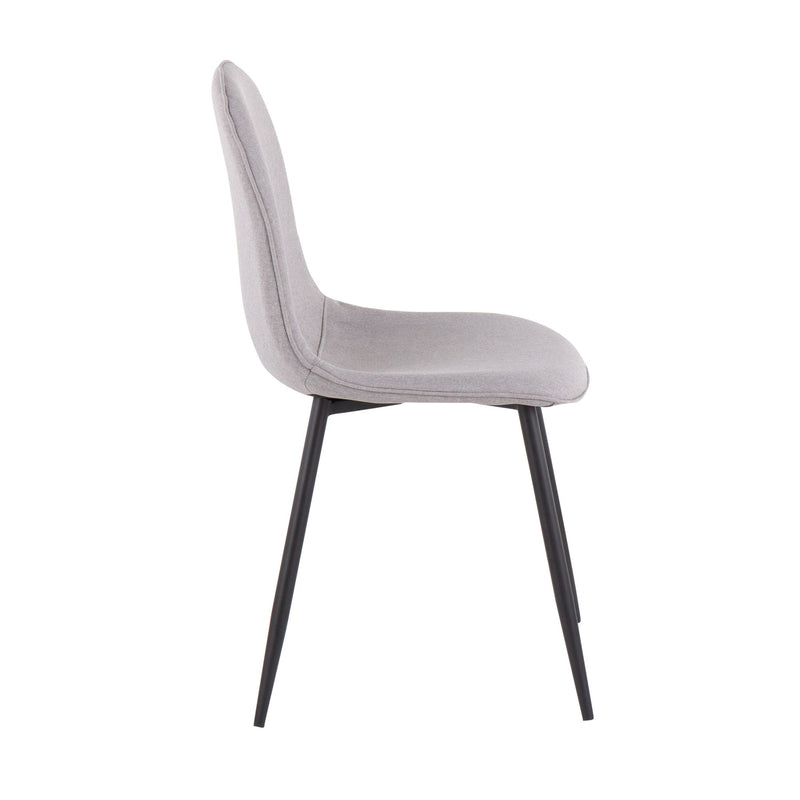 Pebble - Contemporary Chair (Set of 2) - Gray