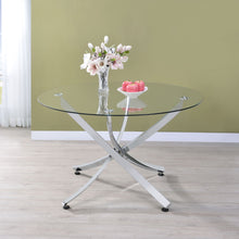 Load image into Gallery viewer, Declan - Round Top Dining Table - Chrome
