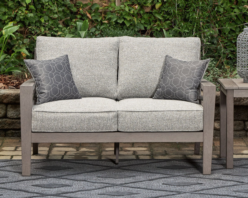 Hillside Barn - Loveseat With Cushion - Gray / Brown