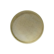 Load image into Gallery viewer, Modern Round Accent Table With Hammered Surface
