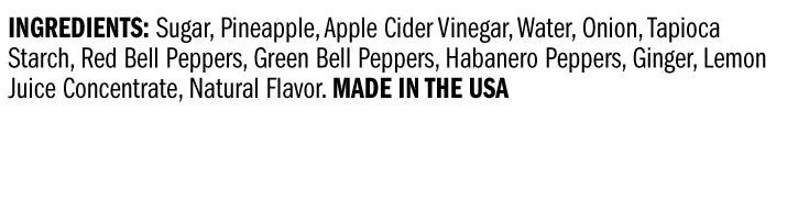 Pineapple Habanero Sauce