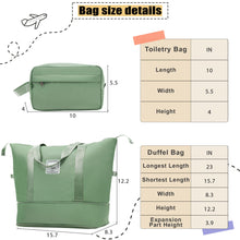 Load image into Gallery viewer, Softside Luggage Expandable Set With Duffel Bag Upright Spinner
