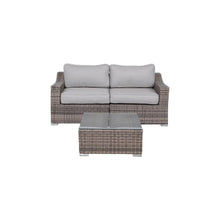 Load image into Gallery viewer, Outdoor Wicker Conversation Set With Cushions, All Weather
