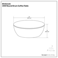 Load image into Gallery viewer, Elmbrook - Drum Coffee Table
