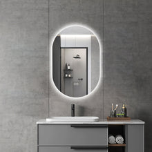 Load image into Gallery viewer, Smart Wall Mounted LED Touch Screen Mirror With Anti-Fog Function And Adjustable Lighting
