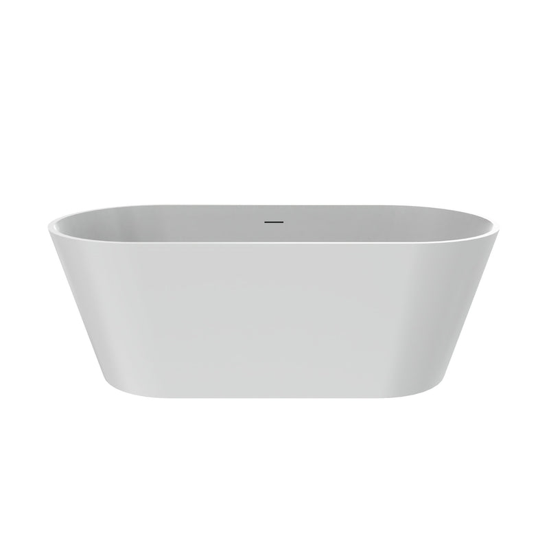 Solid Surface Freestanding Soaking Bathtub & Ergonomic Design