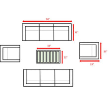 Load image into Gallery viewer, Stylish Sofa Seating Group With Cushions Perfect For Outdoor Gatherings
