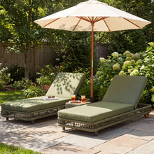 Load image into Gallery viewer, Outdoor Chaise Lounge &amp; Wheels, 5 Position Adjustable Backrest
