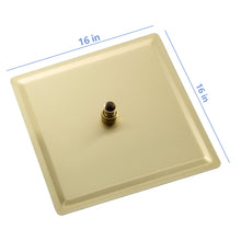 Load image into Gallery viewer, 16" Square Rainfall Shower Head Fixed Wall Mount With Full Body Coverage &amp; Self Cleaning Silicone Nozzles
