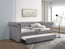 Load image into Gallery viewer, Justice - Twin Daybed With Trundle - Smoke Gray
