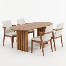 Load image into Gallery viewer, 5 Piece Indoor Dining Set With Oval Table And Chairs
