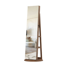 Load image into Gallery viewer, Swivel Jewelry Cabinet With Full Length Mirror
