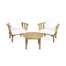 Load image into Gallery viewer, Patio Furniture Set, Outdoor Acacia Wood Patio Club Chair With Table
