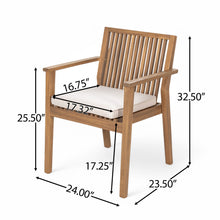 Load image into Gallery viewer, Patio Dining Chair, Comfortable Waterproof Seating (Set of 2)
