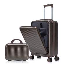 Load image into Gallery viewer, Luggage Set With Cosmetic Case, Combination Lock, Front Opening Design
