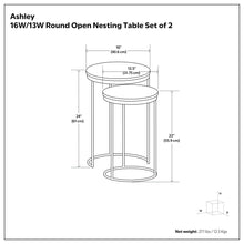 Load image into Gallery viewer, Ashley - 2 Piece Nesting Table - Gold
