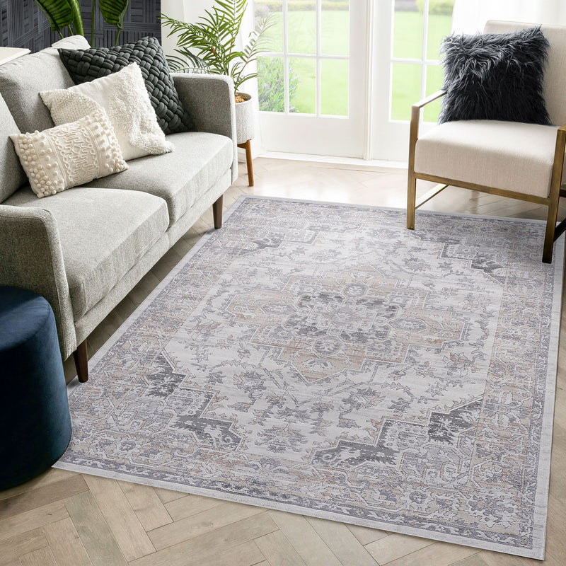Marfi - 6' X 9' Oriental Area Rug - Ivory