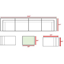 Load image into Gallery viewer, Seating Set With Cushions Handcrafted Wicker Design
