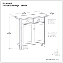 Load image into Gallery viewer, Redmond - Entryway Cabinet With Adjustable Shelves And Drawers - Brown
