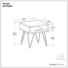 Load image into Gallery viewer, Hunter - End Table - Wood
