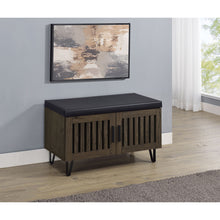 Load image into Gallery viewer, Clackamas - 2 Door Storage Bench With Padded Seat
