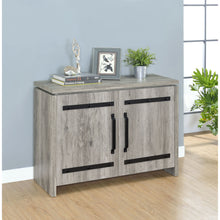Load image into Gallery viewer, 2 Door Accent Cabinet With Accents - Gray
