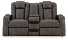 Load image into Gallery viewer, Fyne-dyme - Power Reclining Loveseat With Console/Adj Hdrst
