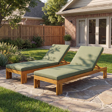 Load image into Gallery viewer, Outdoor Chaise Lounge With 5 Position Adjustable Backrest
