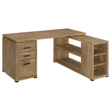 Load image into Gallery viewer, Caelum - L - Shaped Computer Desk With 3 Drawers - Mango Color
