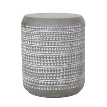 Load image into Gallery viewer, Outdoor Side Table With Cylindrical Shape - White
