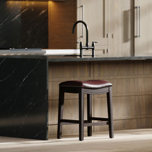 Load image into Gallery viewer, Modern Stool &amp; Nail Head Detailing
