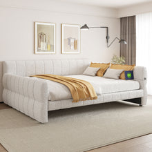 Load image into Gallery viewer, Upholstered Platform Bed With USB Charging
