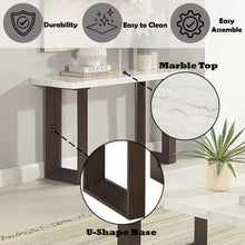 Load image into Gallery viewer, Edwyn - Natural Marble Top End Table

