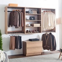 Load image into Gallery viewer, Devi - Wall Mounted Wood Closet System
