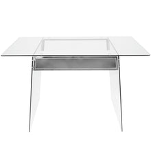 Load image into Gallery viewer, Glacier - Contemporary Desk - Clear / Chrome

