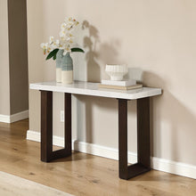 Load image into Gallery viewer, Edwyn - Natural Marble Top End Table
