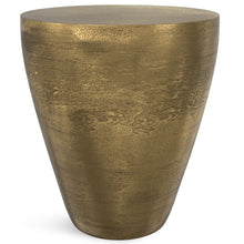 Load image into Gallery viewer, Cavan - Cast Aluminum Side Table - Antique Brass
