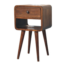 Load image into Gallery viewer, Mini Chestnut Curve Lower Bedside Nifhtstand
