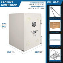 Load image into Gallery viewer, Keypad Fireproof Protection Jewelry Safe
