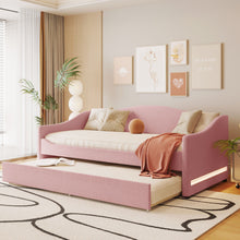 Load image into Gallery viewer, Design Upholstered Daybed With Light And Trundle
