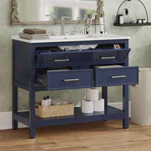 Load image into Gallery viewer, Bathroom Vanity With Ceramic Sink, Tip Out Tray &amp; 2 Full Extension Drawers
